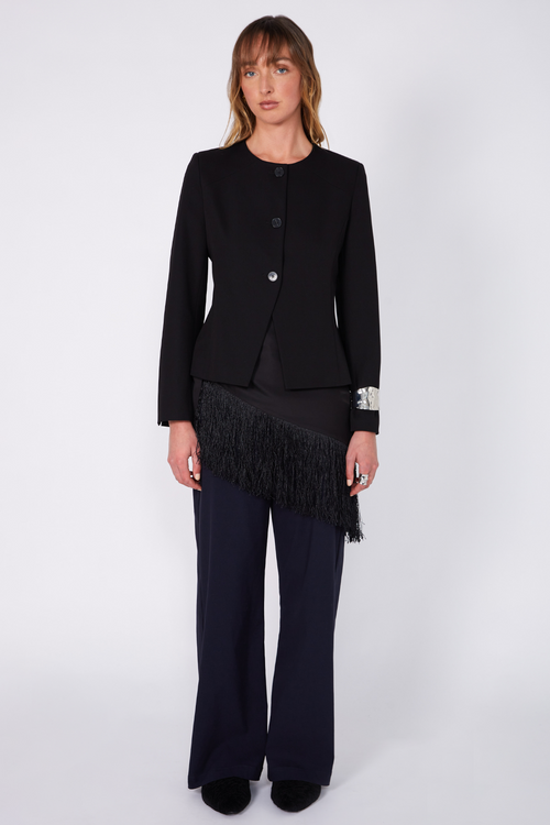coached tailored pant / ink