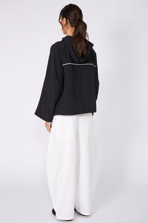 parka jacket / black|natural