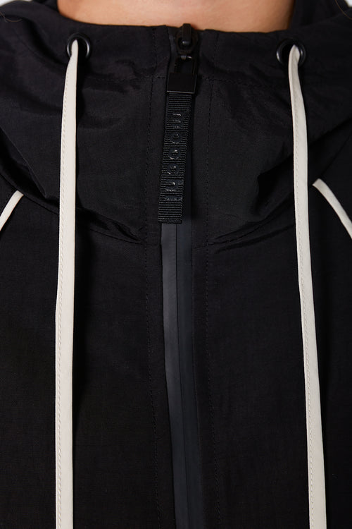 parka jacket / black|natural