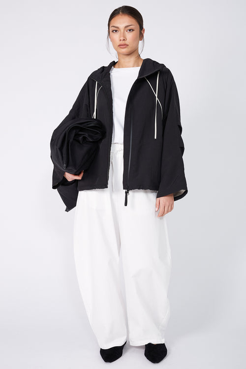 parka jacket / black|natural