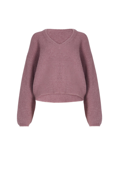 phase v sweater / dusky mauve