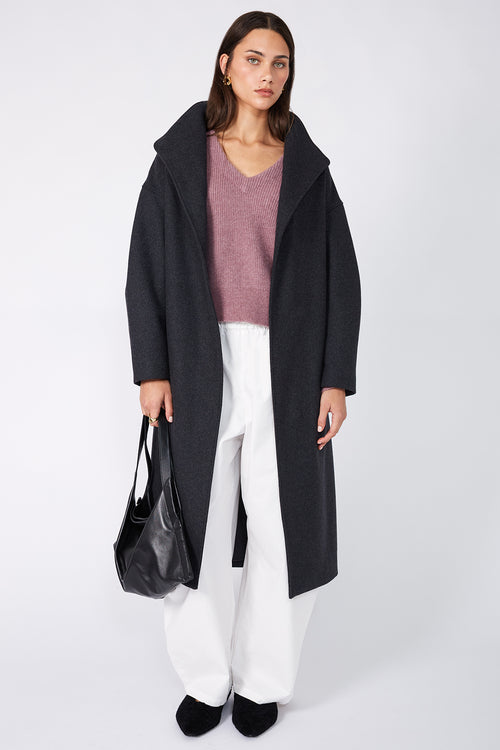 phase v sweater / dusky mauve