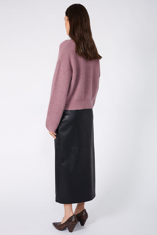 phase v sweater / dusky mauve