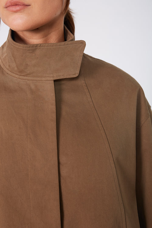 pilot jacket / mocha brown
