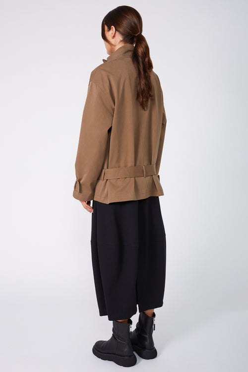 pilot jacket / mocha brown