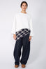 plaid bandana / navy | ecru plaid