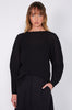 pleat curve top / black
