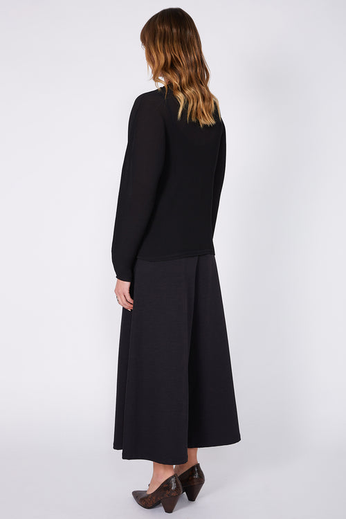 pleat curve top / black
