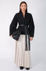 pleating skirt / sand mist