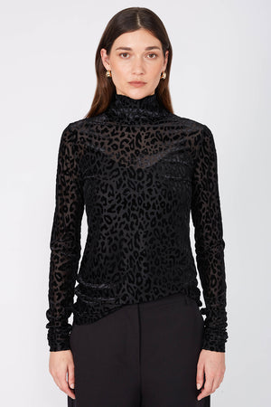polo flocked skin / black flocked animal