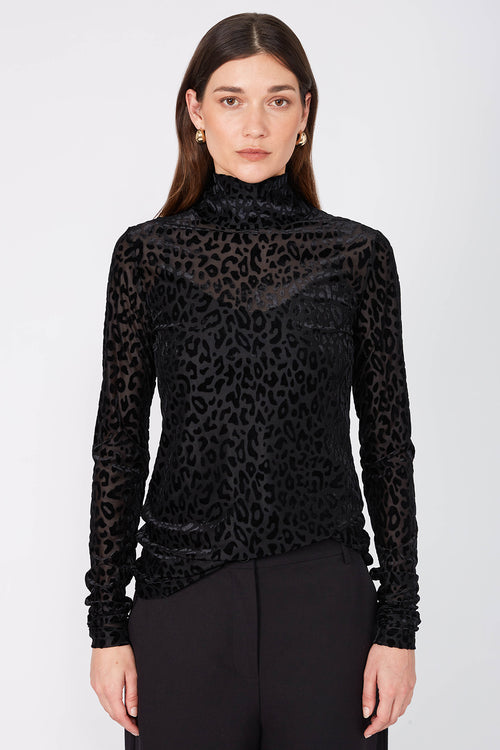 polo flocked skin / black flocked animal