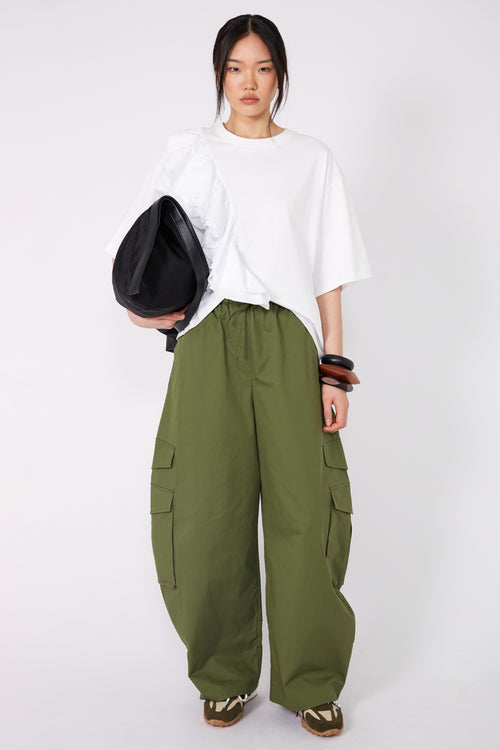 recede cargo pant / utility green