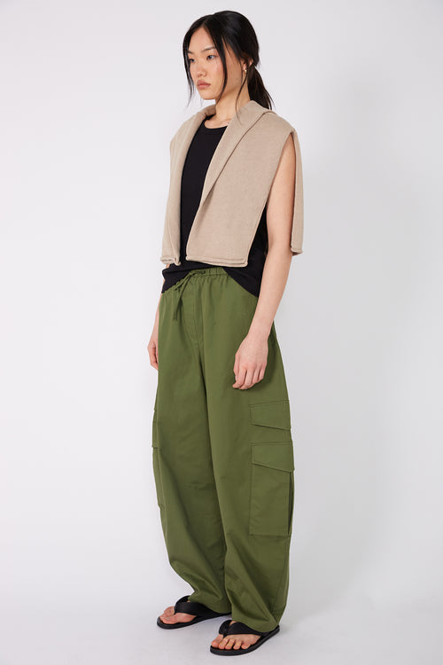 recede cargo pant / utility green