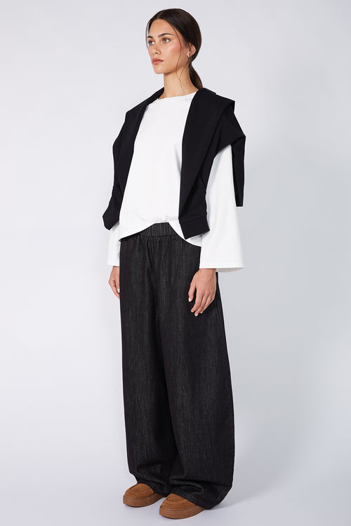 recede jean / black denim