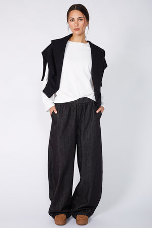recede jean / black denim