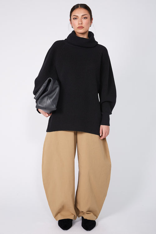 recede pant / camel