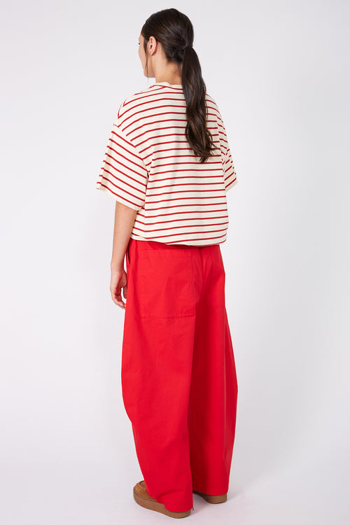 recede pant / red