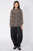 recover shirt / stone|chocolate|moss print