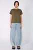 refine short sleeve tee / khaki