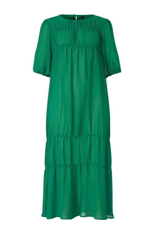 region dress / emerald green