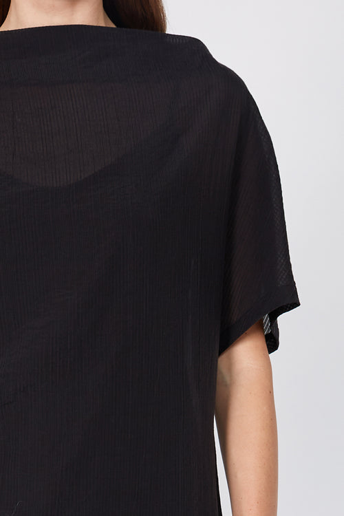 related midi dress / black