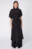 related midi dress / black