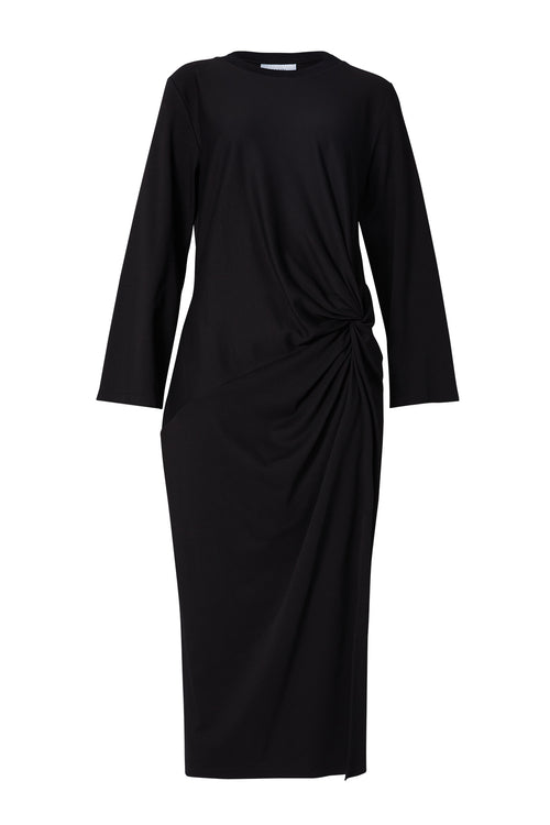 relive longsleeve dress / black
