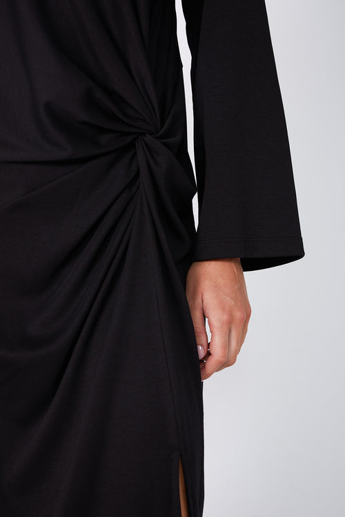 relive longsleeve dress / black