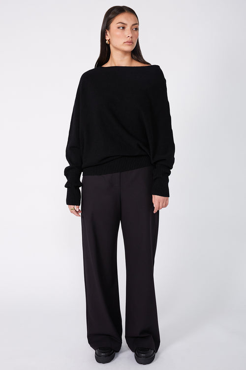renounce sweater / black