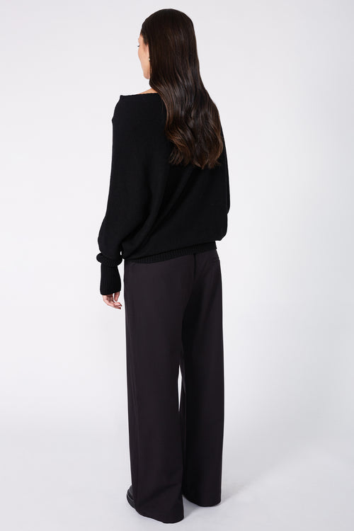 renounce sweater / black