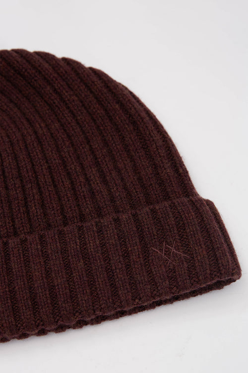 reply beanie / dark sangria red