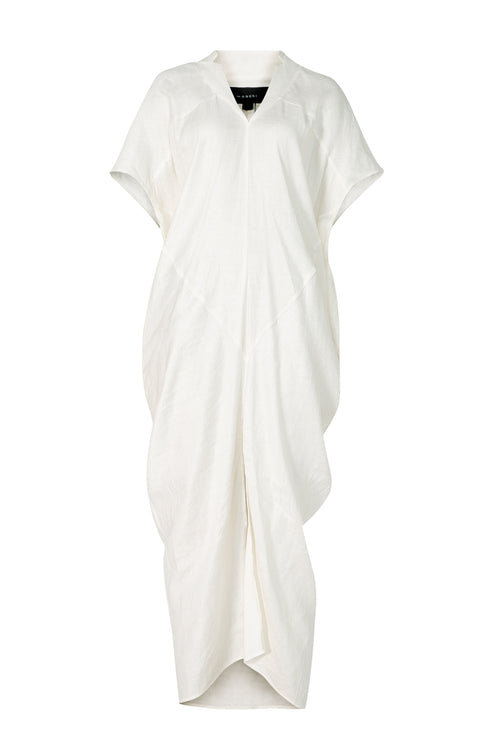 restrain midi dress / pearl ivory