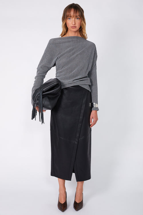 retaliate longsleeve top / grey marle