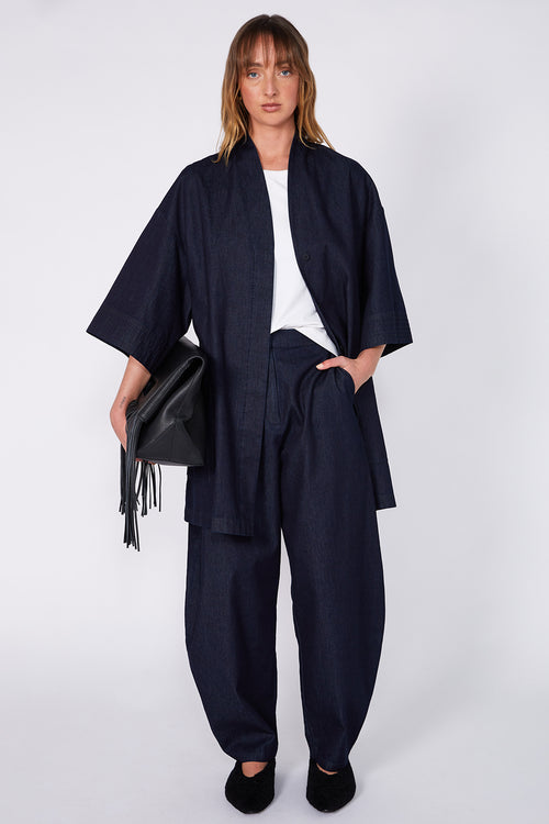 reward dress / dark indigo