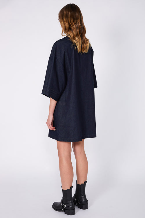 reward dress / dark indigo