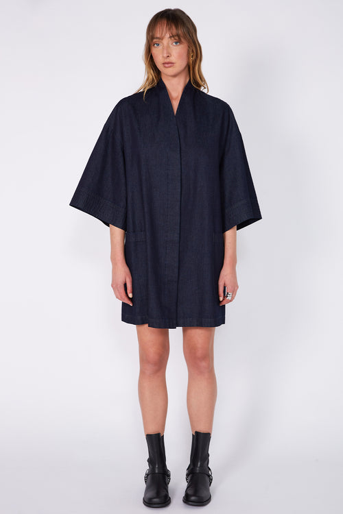 reward dress / dark indigo