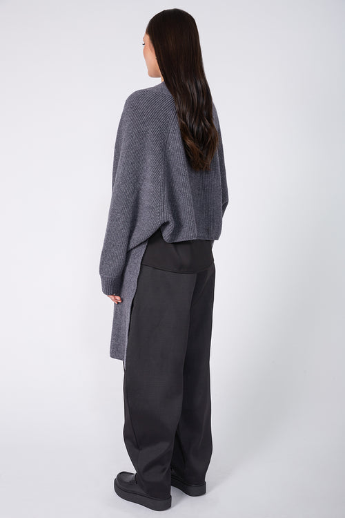 scarfie sleeve / charcoal marle