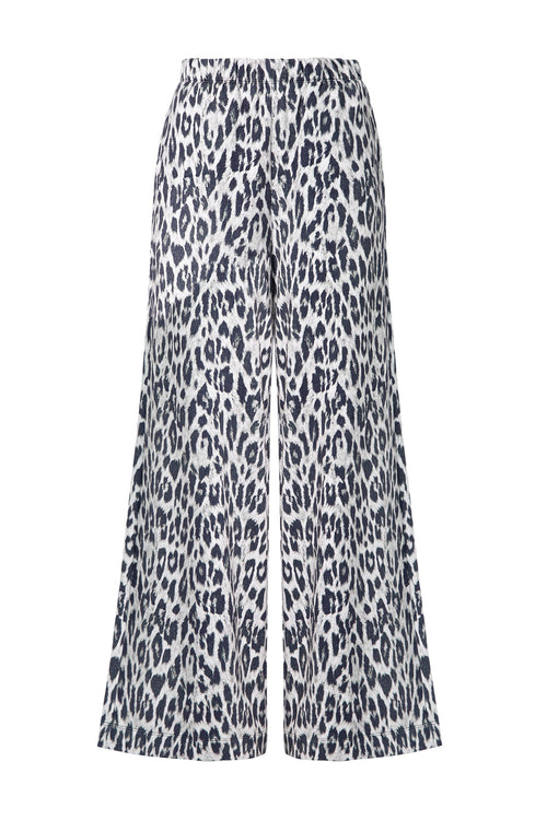 sear trackpant / silver| black wilderness print