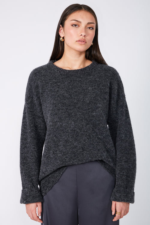 server sweater / dark charcoal marle