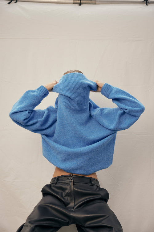 service sweater / cornflower blue marle