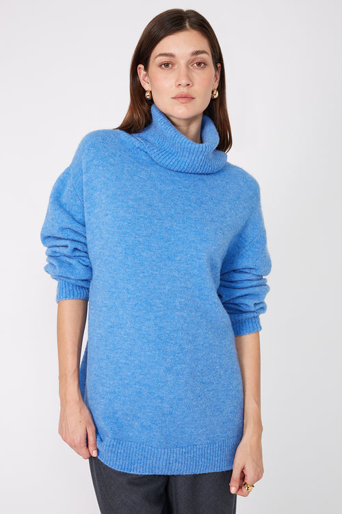 service sweater / cornflower blue marle