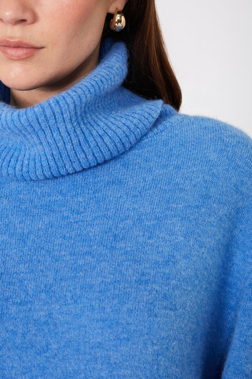 service sweater / cornflower blue marle