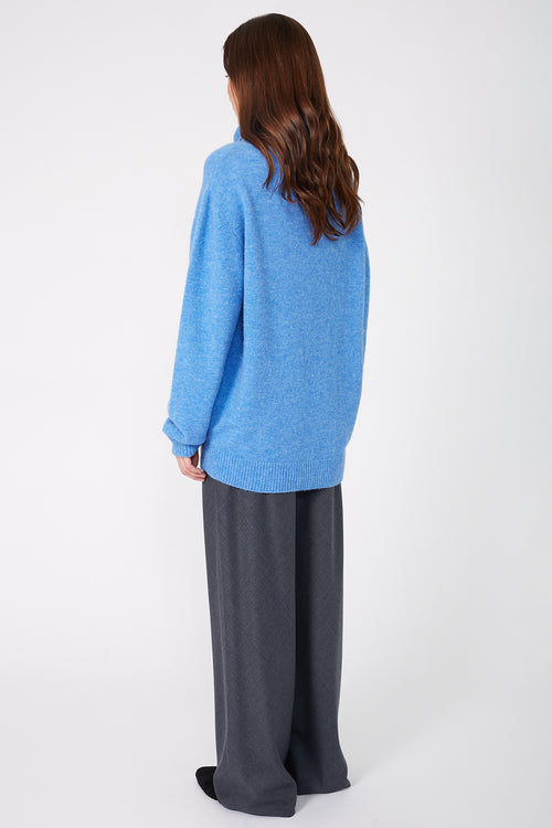 service sweater / cornflower blue marle