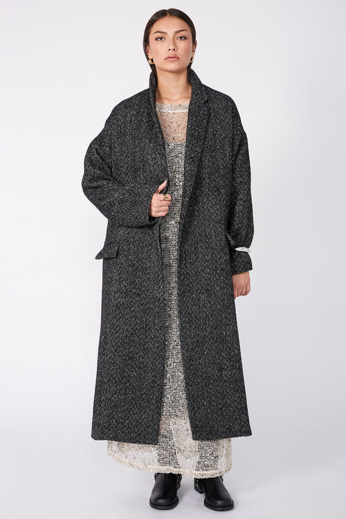 shimmered maxi dress / natural shimmer