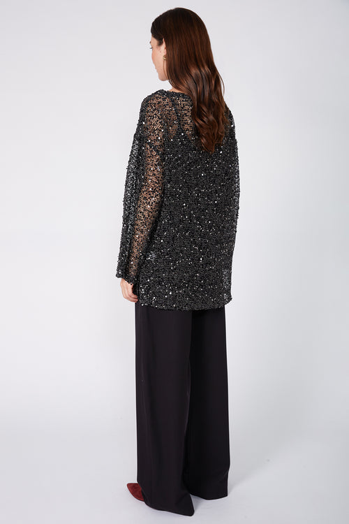 shimmered top / black shimmer
