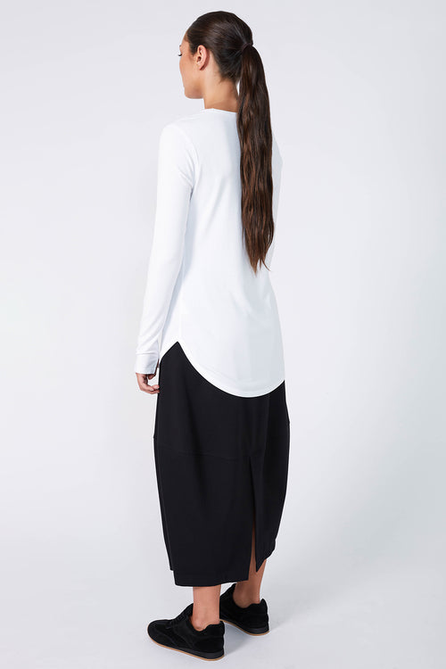 shy layering top / white