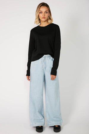 ramble jean / faded blue denim