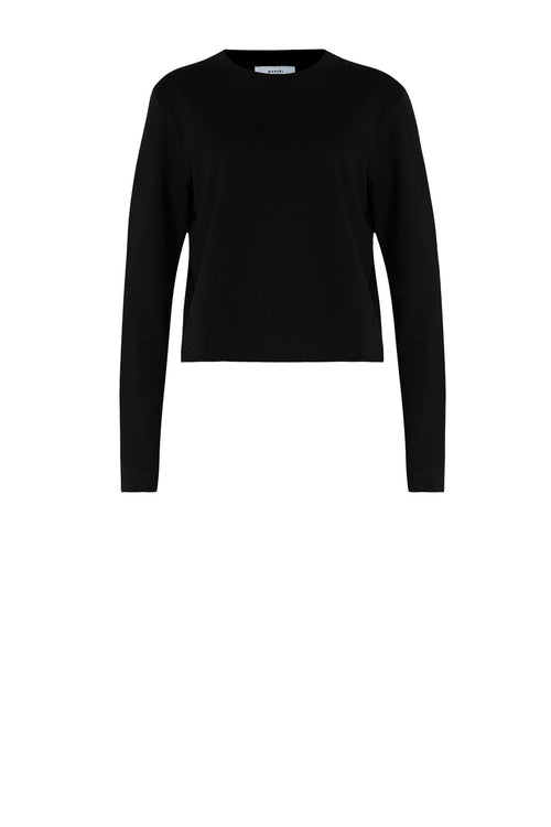 refine long sleeve tee / black