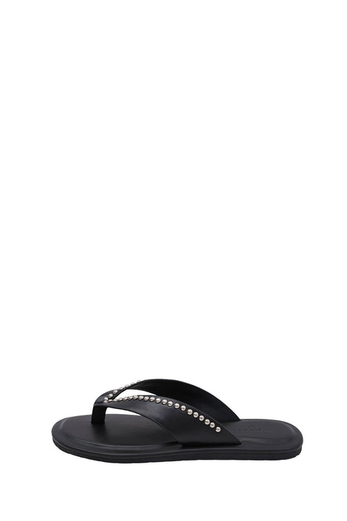 slant thong / black|silver