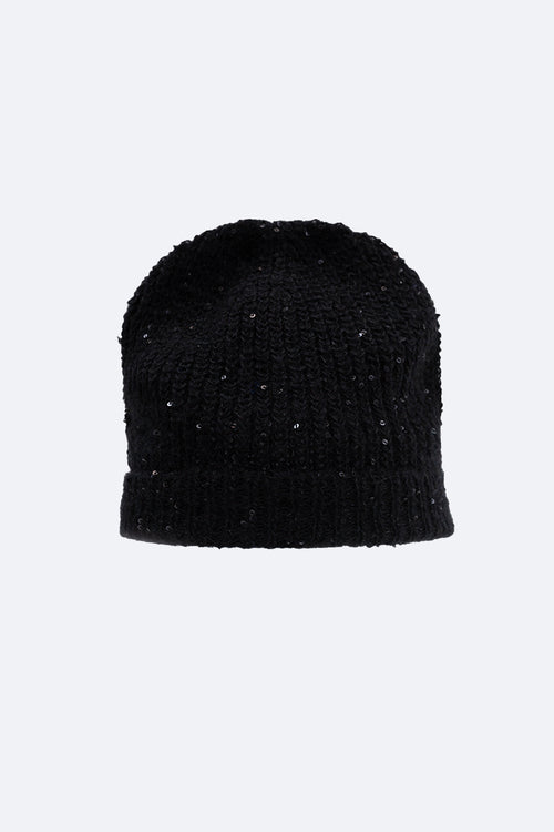 sparkle beanie / black